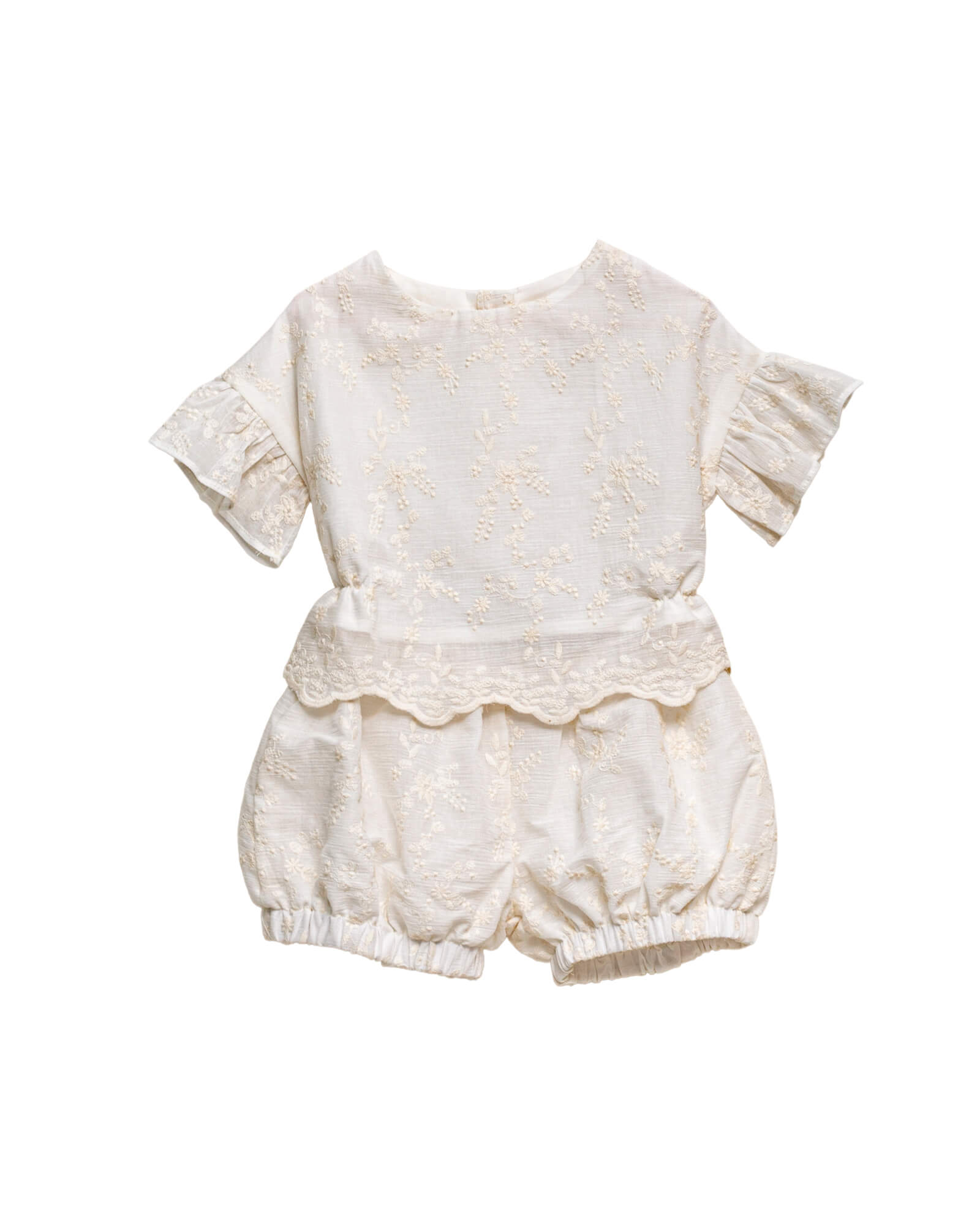 Conjunto bambula bordada para niña Cosmosphie