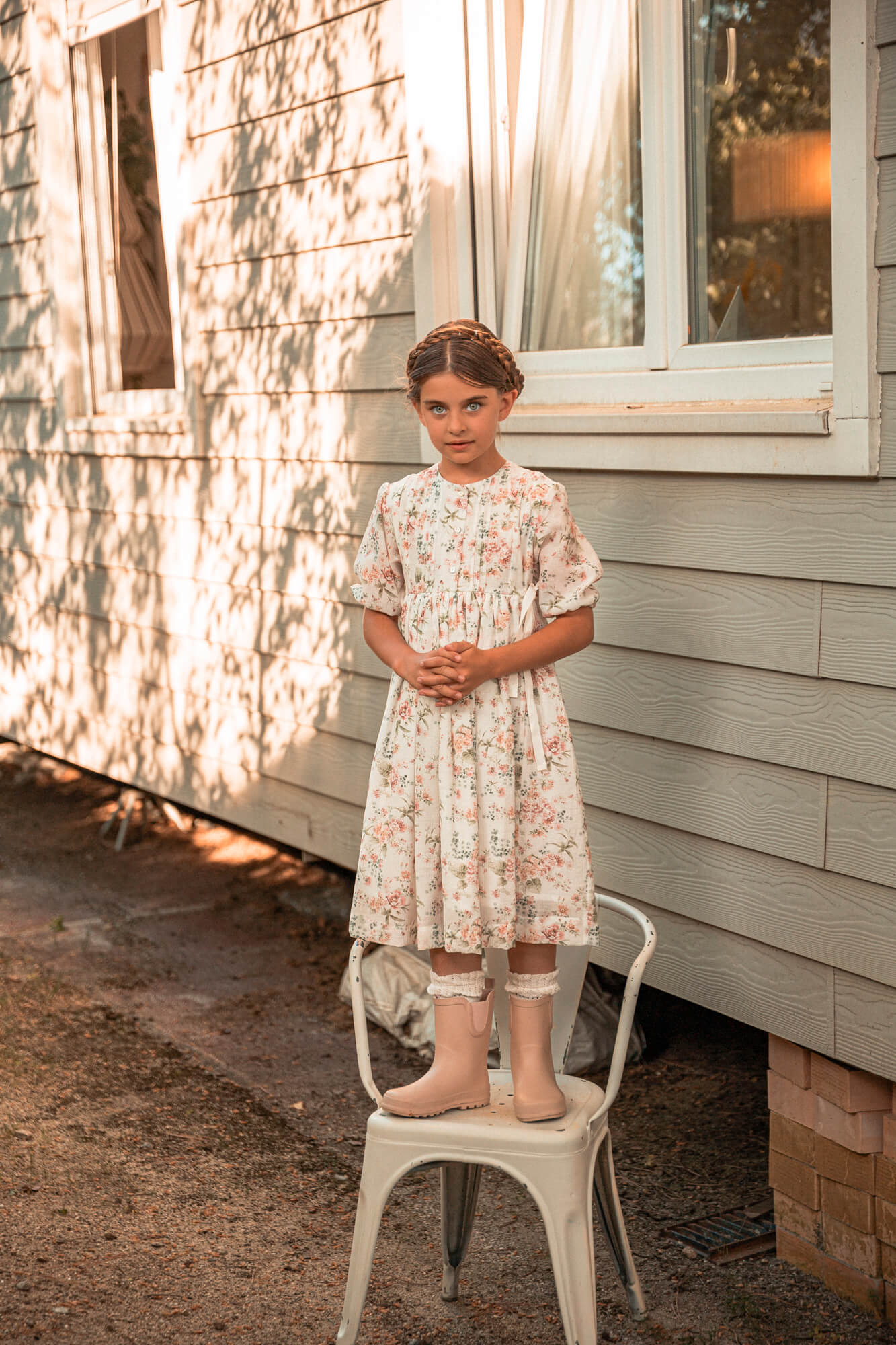 Vestido flores niña invitada a boda Cosmosophie