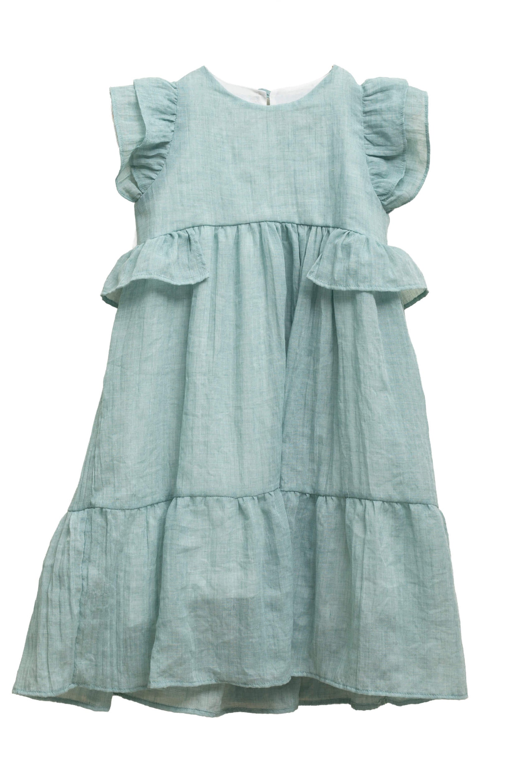 Traje de arras para niña largo en color verde Cosmosphie