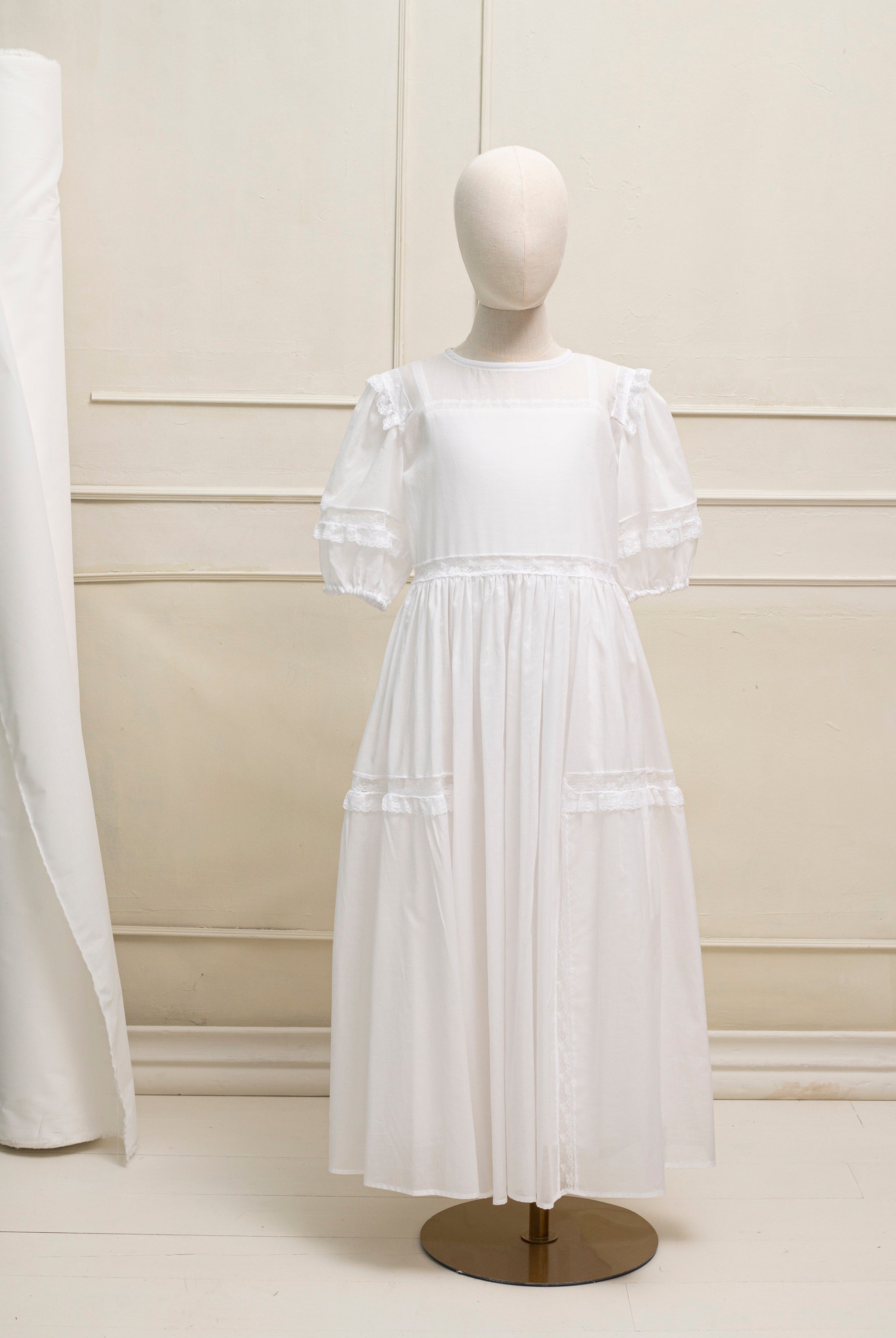 Vestido Primera Comunion blanco Lotus de Cosmosophie