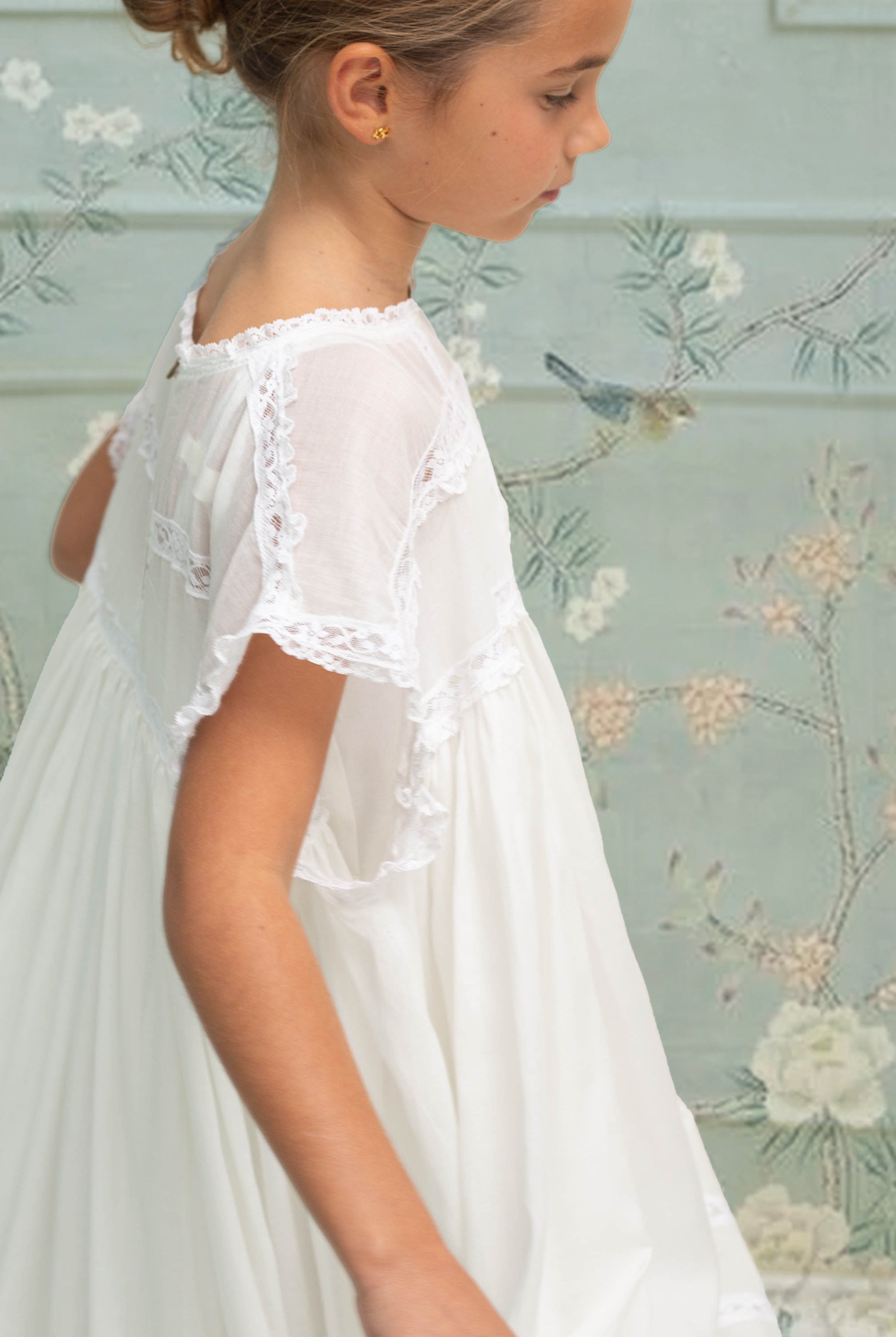 Vestido Primera Comunion con encaje en Mara de Cosmosophie