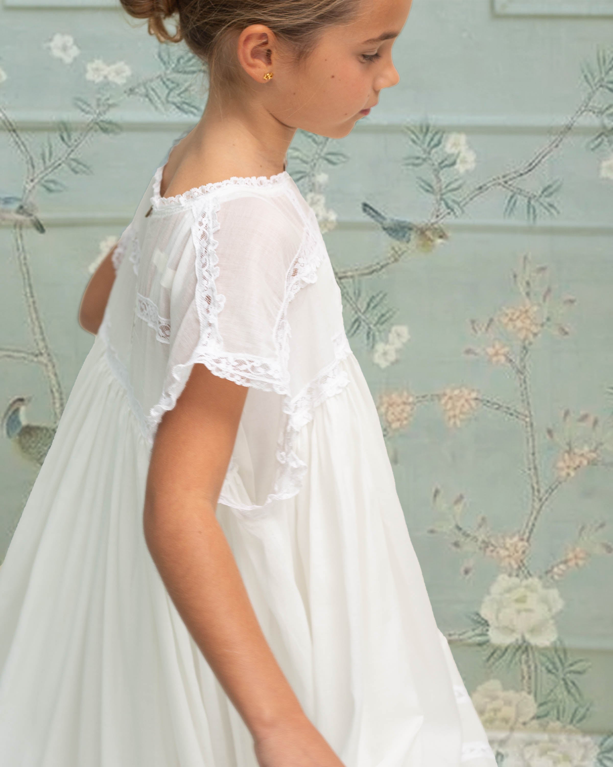 Vestido Primera Comunion con encaje en Mara de Cosmosophie