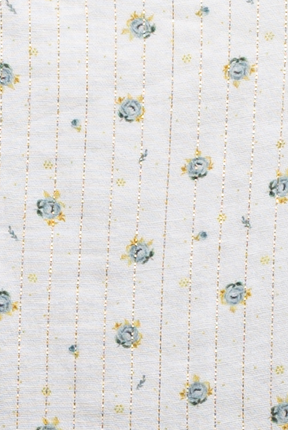 Traje de arras largo para niña de flores con toque dorado Cosmosophie