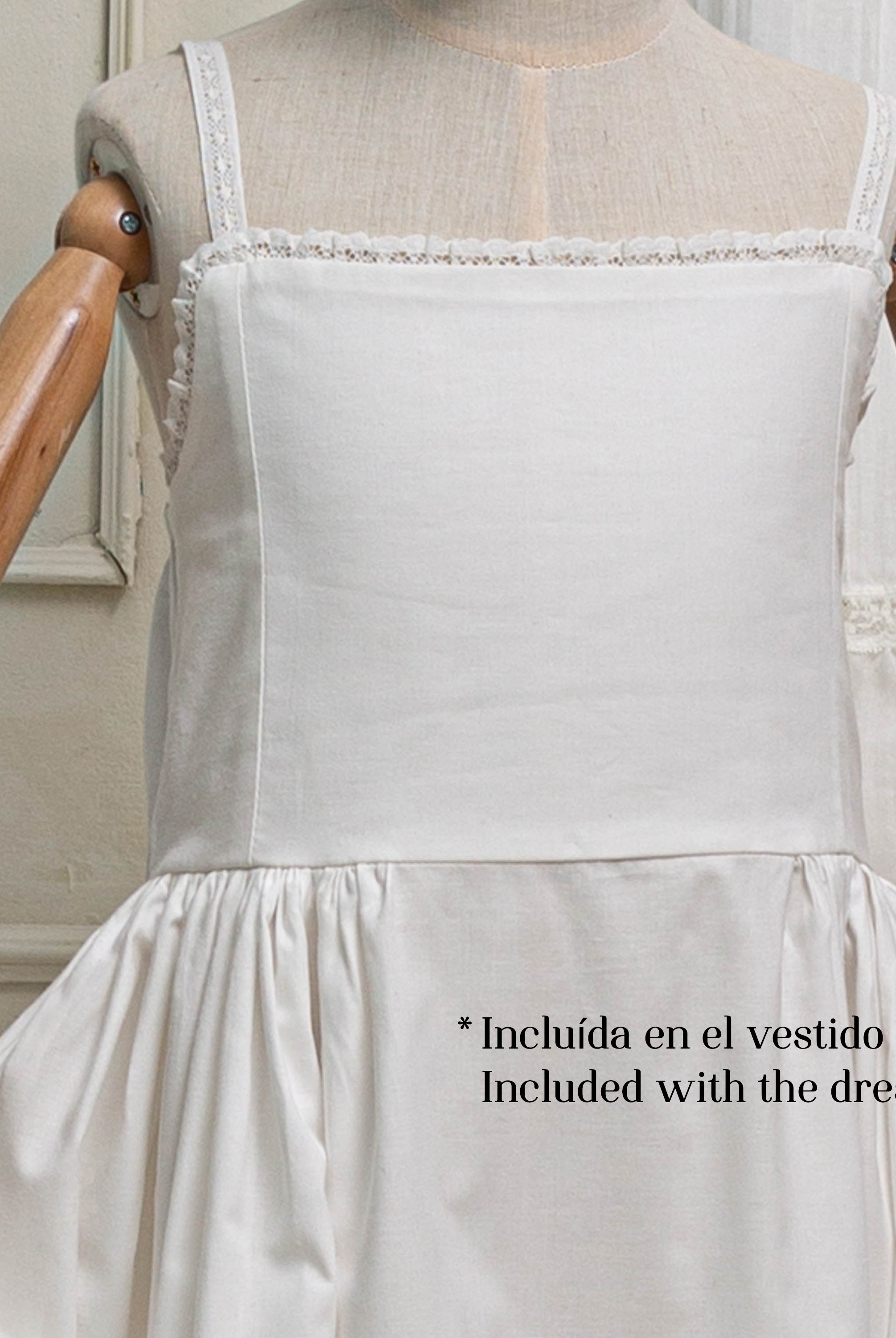 Vestido Primera Comunion blanco Lotus de Cosmosophie