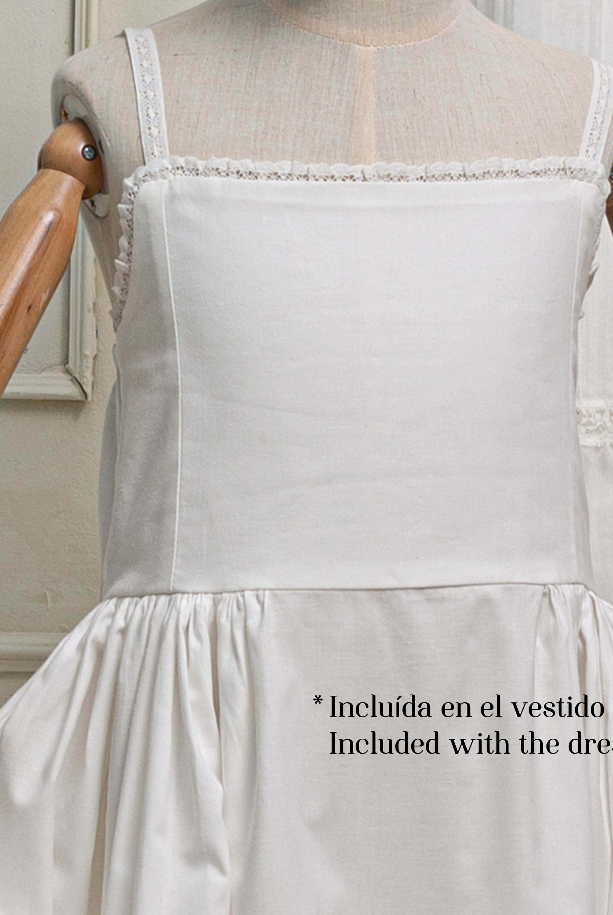 Combinacion estido de comunion blanco cosmosophie