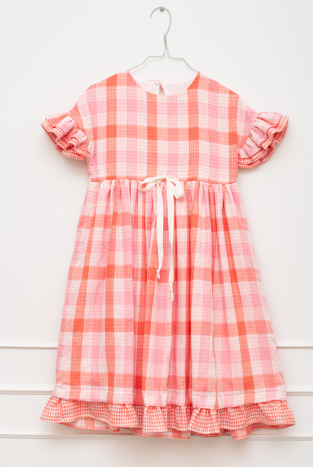 Vestido cuadros rosa Alisa Cosmosophie