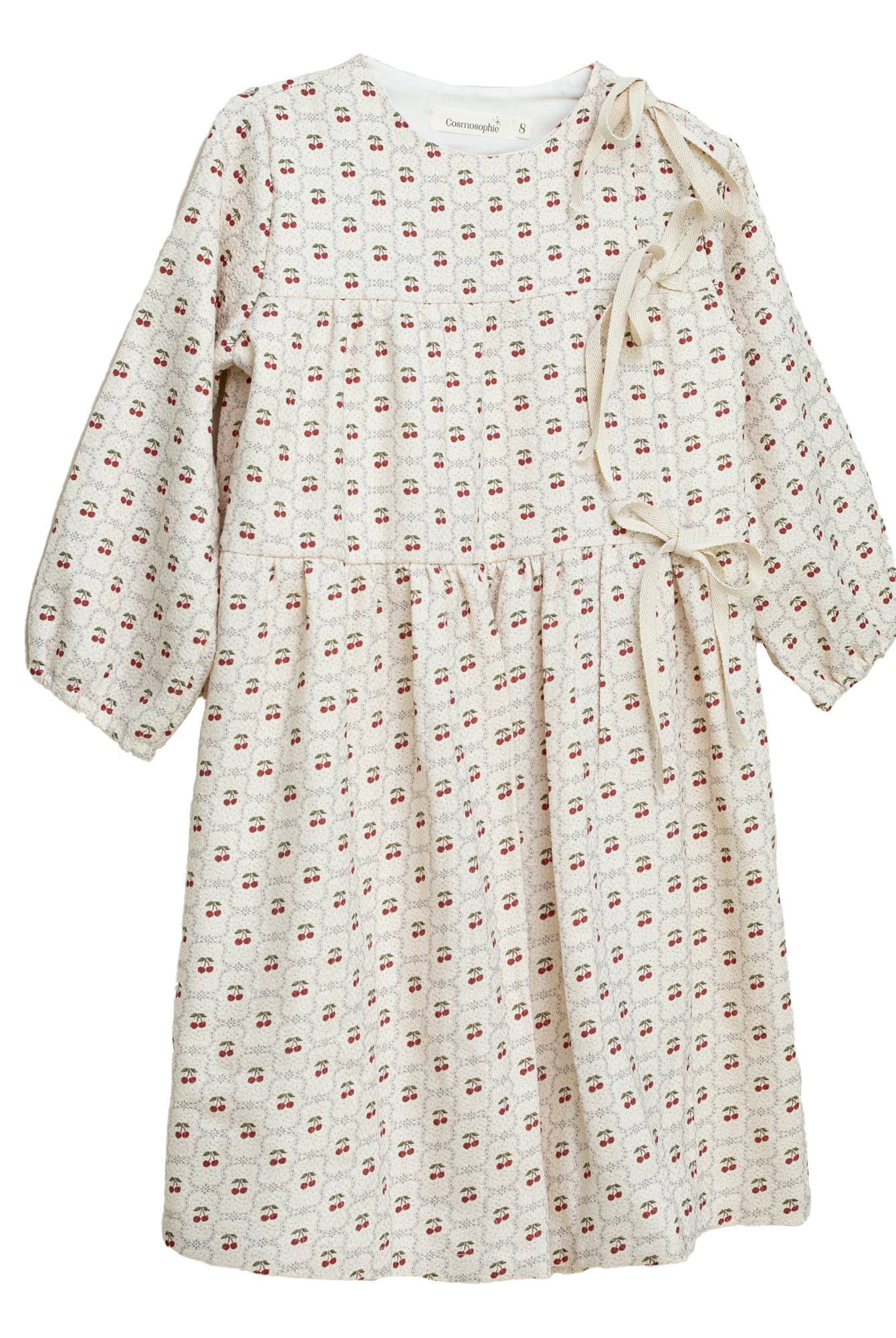 Vestido estampado cerezas para adolescente de Cosmosophie