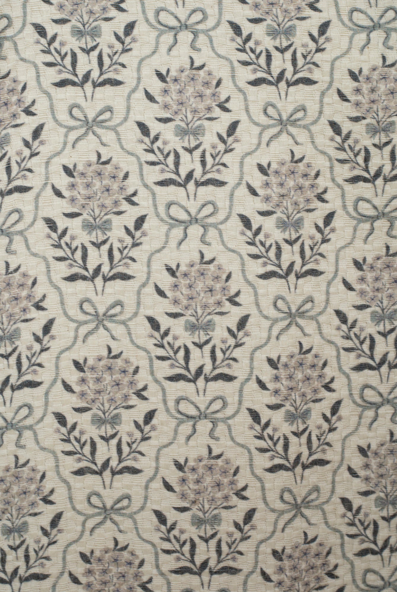 Conjunto bebe crudo con flores en azul Cosmosophie