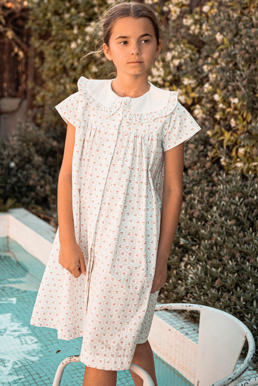 Vestido con estampado cerezas Cosmosophie
