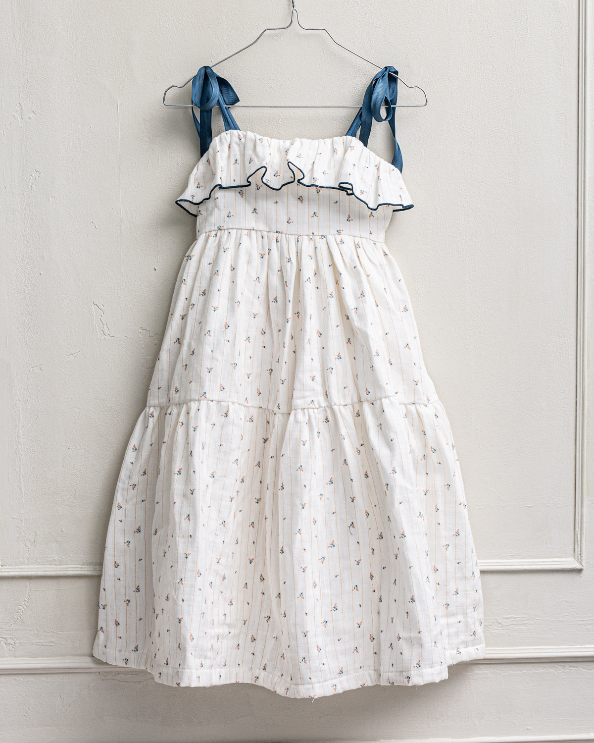 Vestido tirantes de flores para invitada ocasiones especiales niña y adolescente