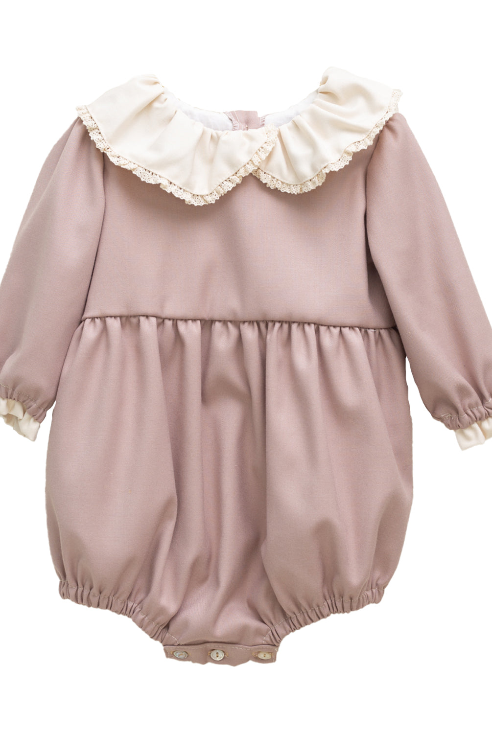 Ranita rosa y beige con puntilla de Cosmosophie