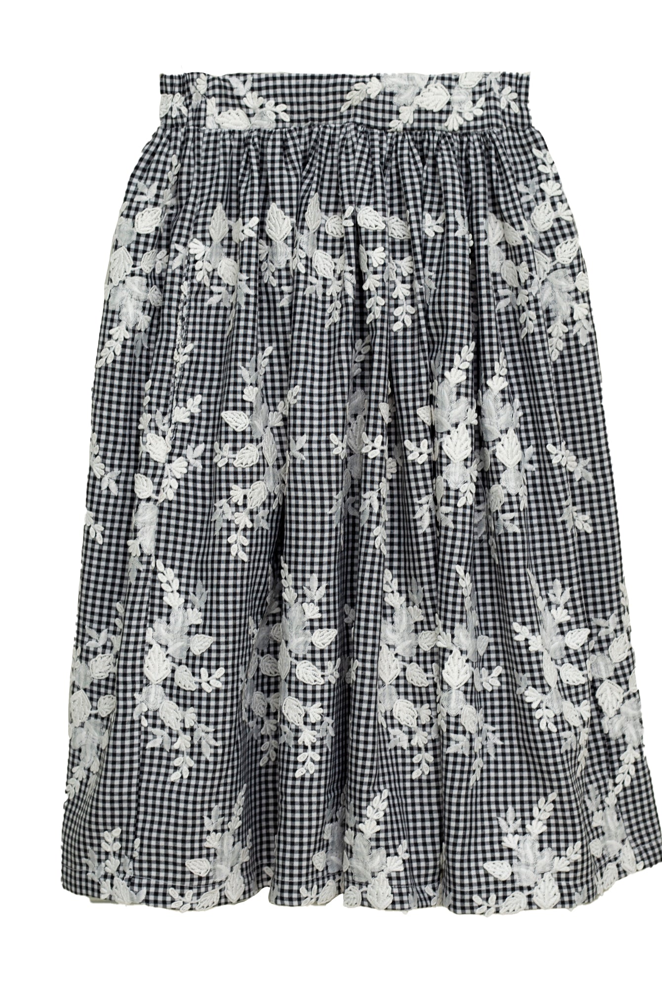 Conjunto para adolescente estampado vichy con bordados Cosmosophie