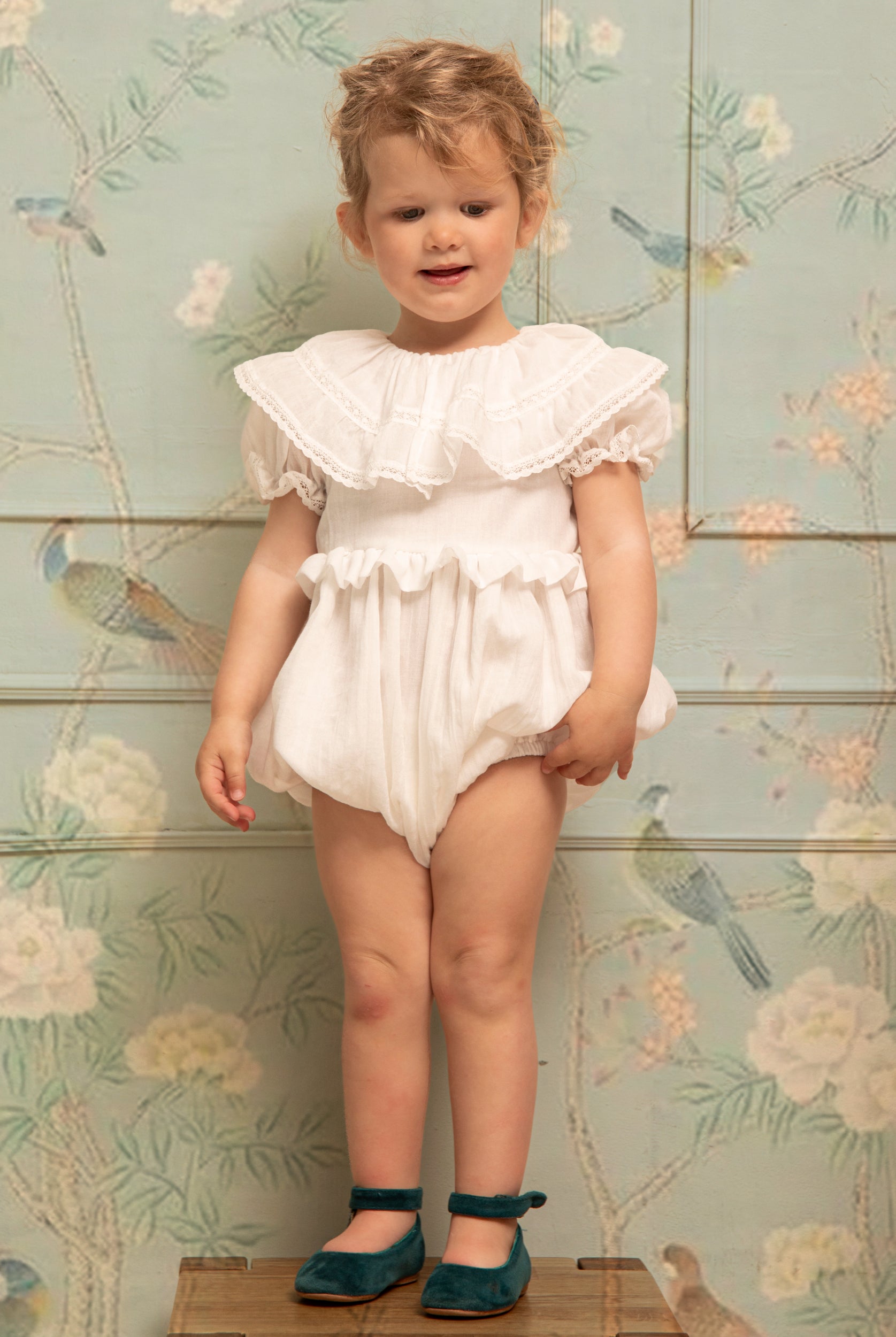 Ranita de Bautizo para bebe en blanco Yves de Cosmosophie