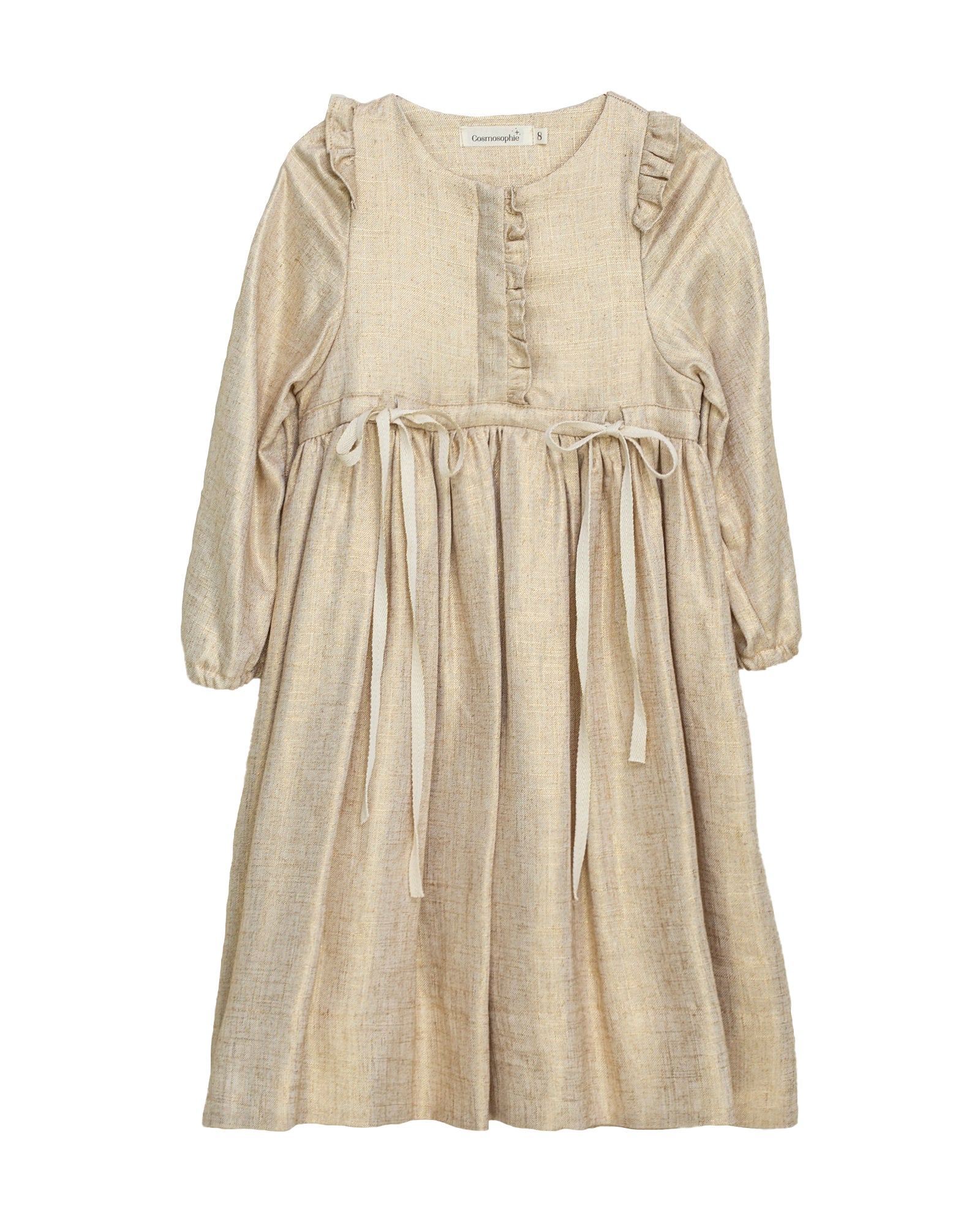 Vestido dorado para niñas y adolescentes Royal de Cosmosophie