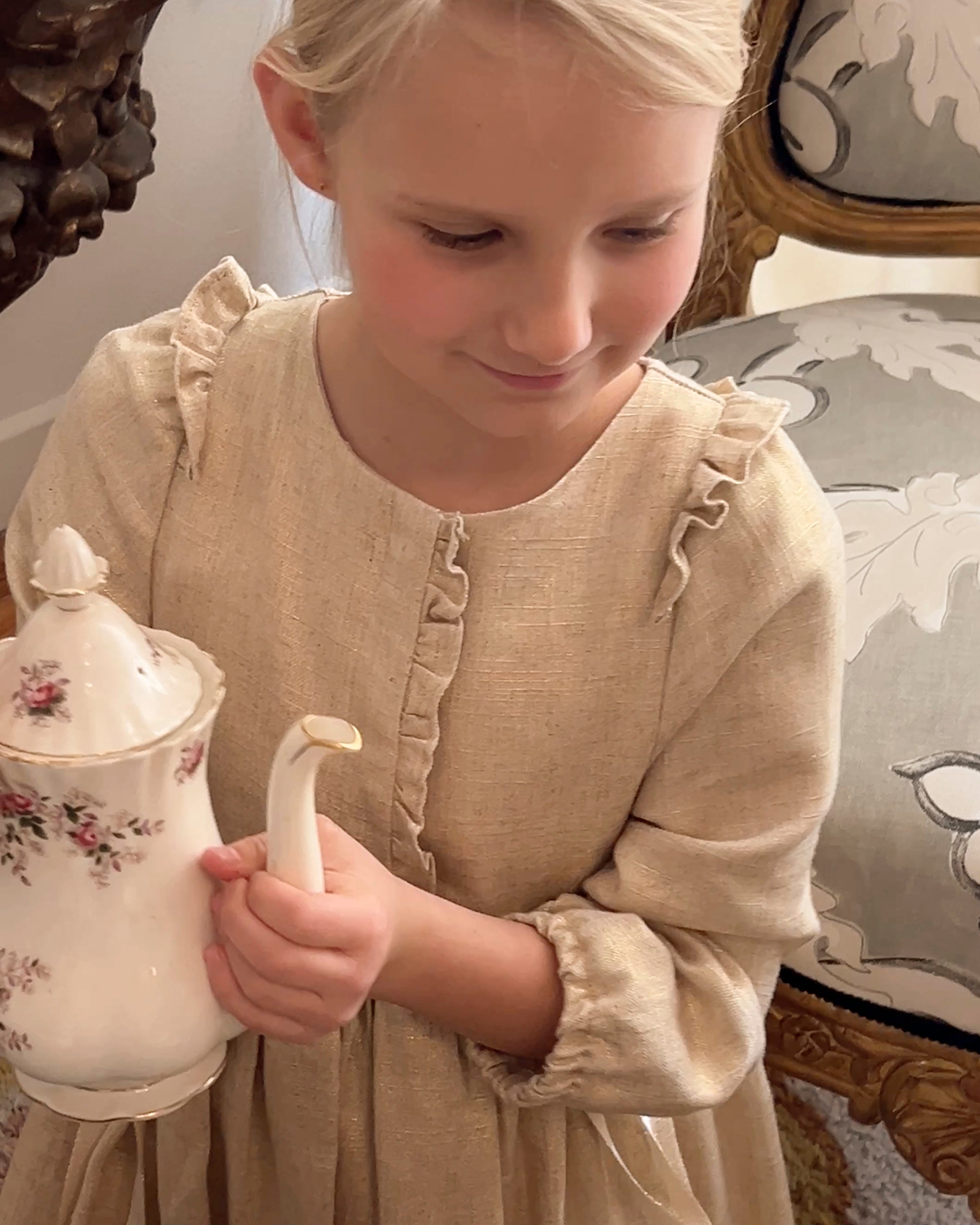 Vestido dorado para niñas y adolescentes Royal de Cosmosophie