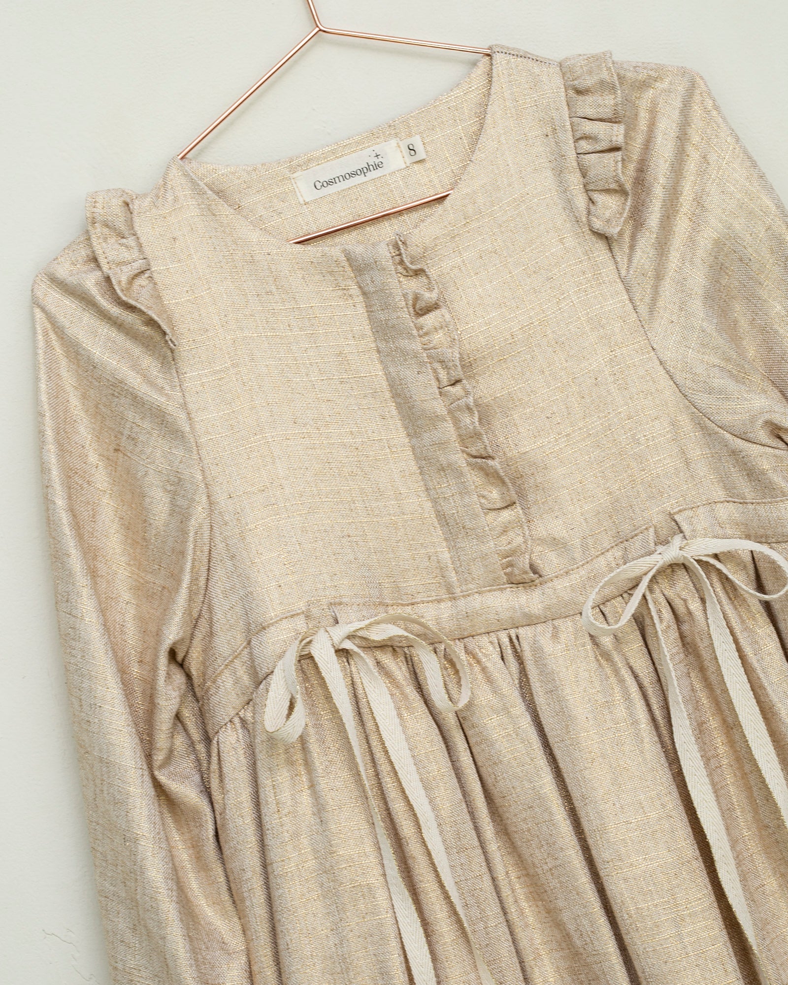 Vestido dorado para niñas y adolescentes Royal de Cosmosophie