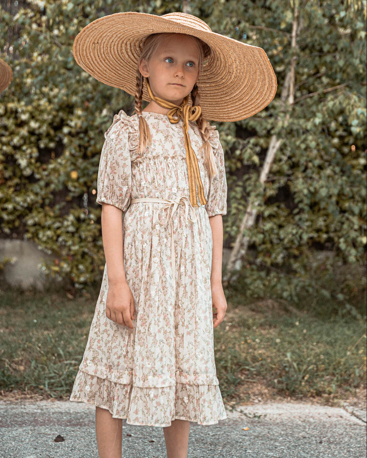 Vestido de flores rosa Cosmosophie