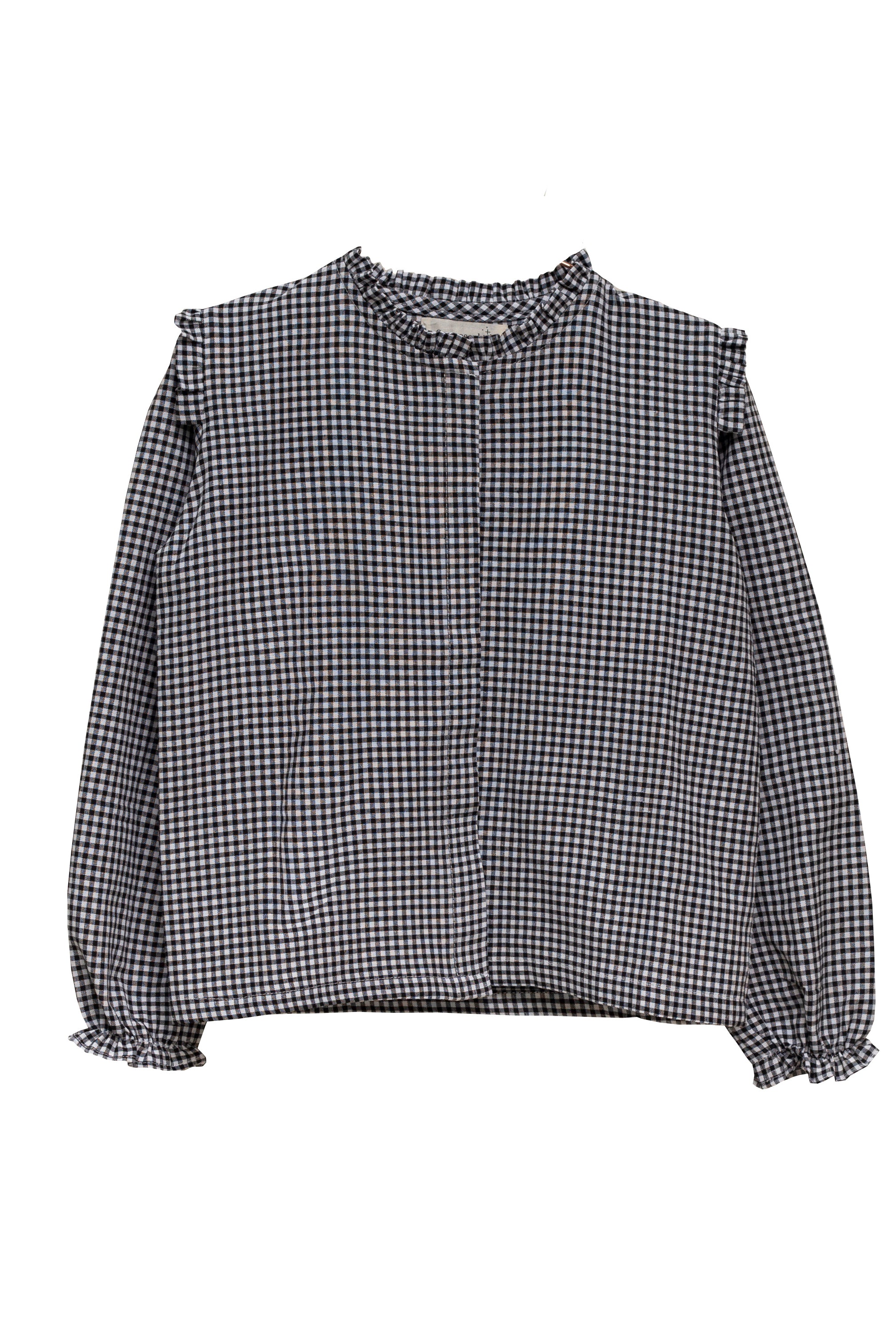 Conjunto para adolescente estampado vichy con bordados Cosmosophie