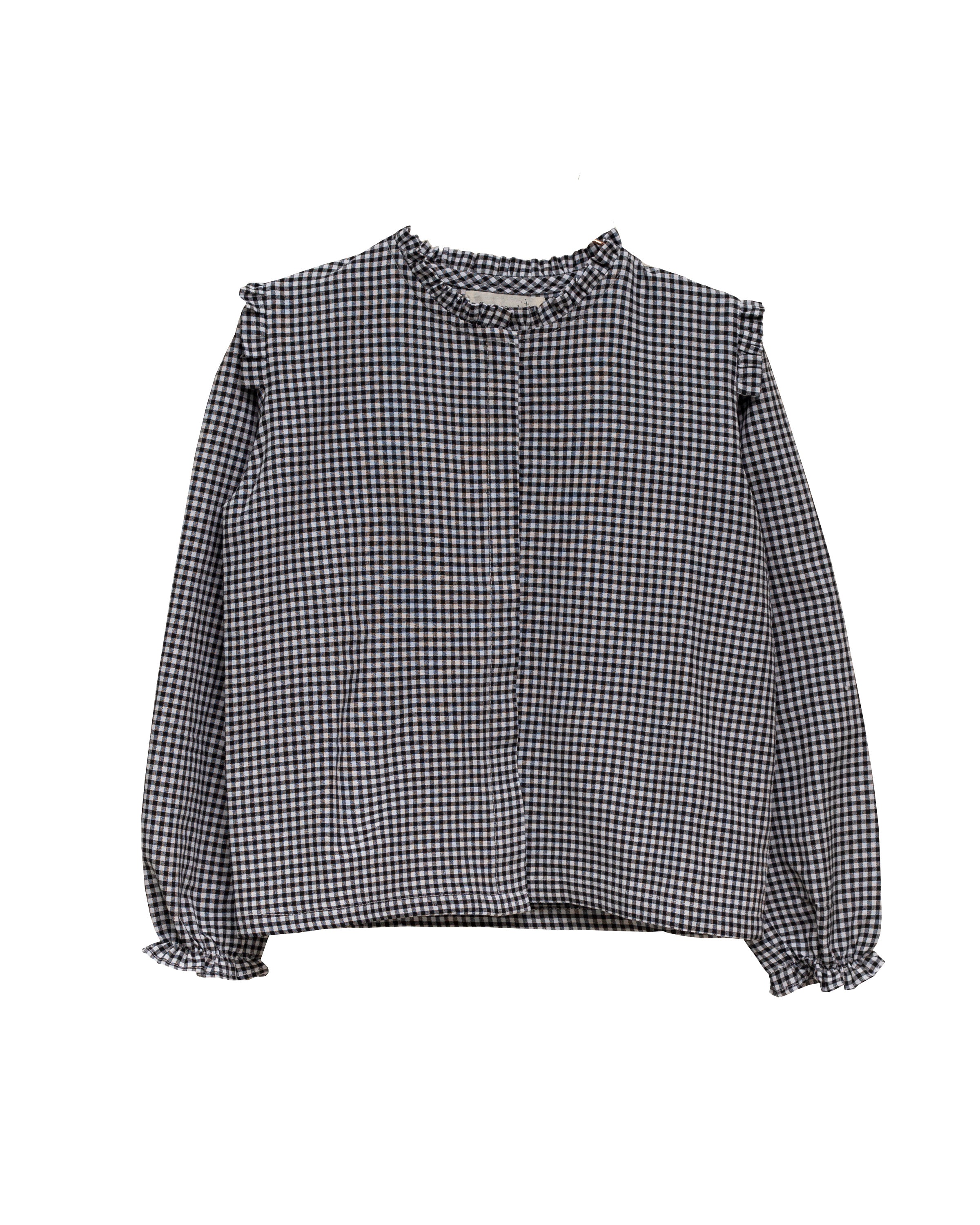 Conjunto para adolescente estampado vichy con bordados Cosmosophie