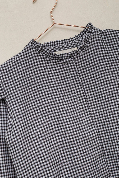 Conjunto para adolescente estampado vichy con bordados Cosmosophie