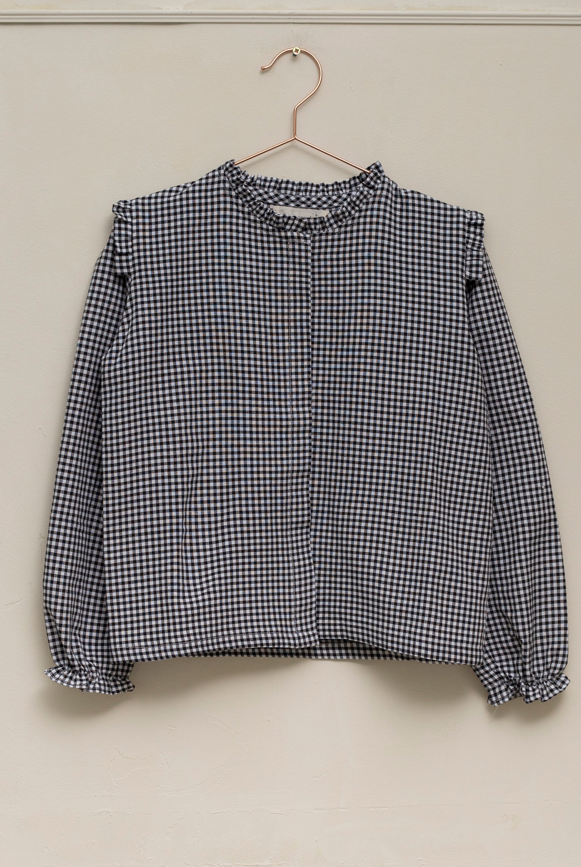 Conjunto para adolescente estampado vichy con bordados Cosmosophie