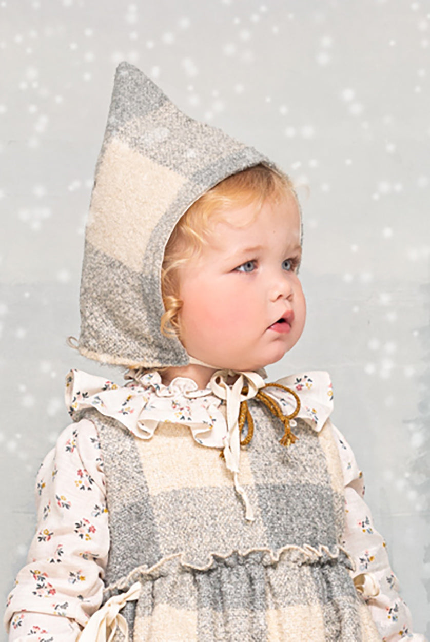 bonnet for baby matching dress luxury childrens boutique highend Cosmosophie