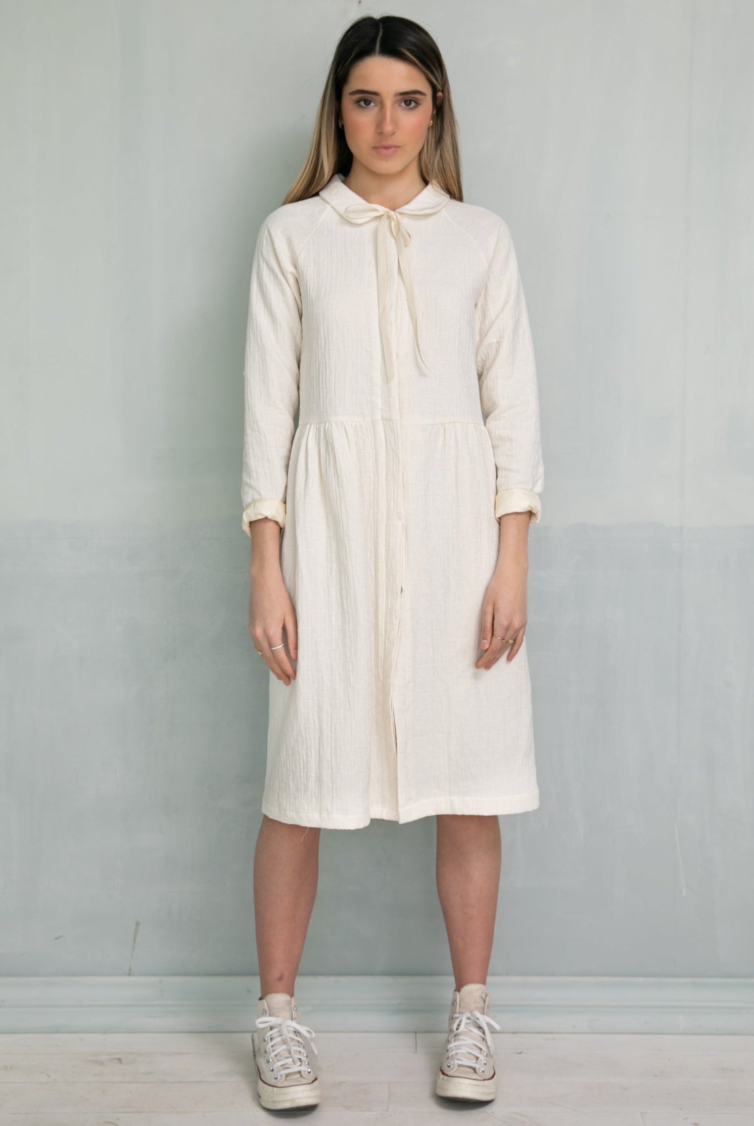 open frot dress coat in Yvory Cosmosophie