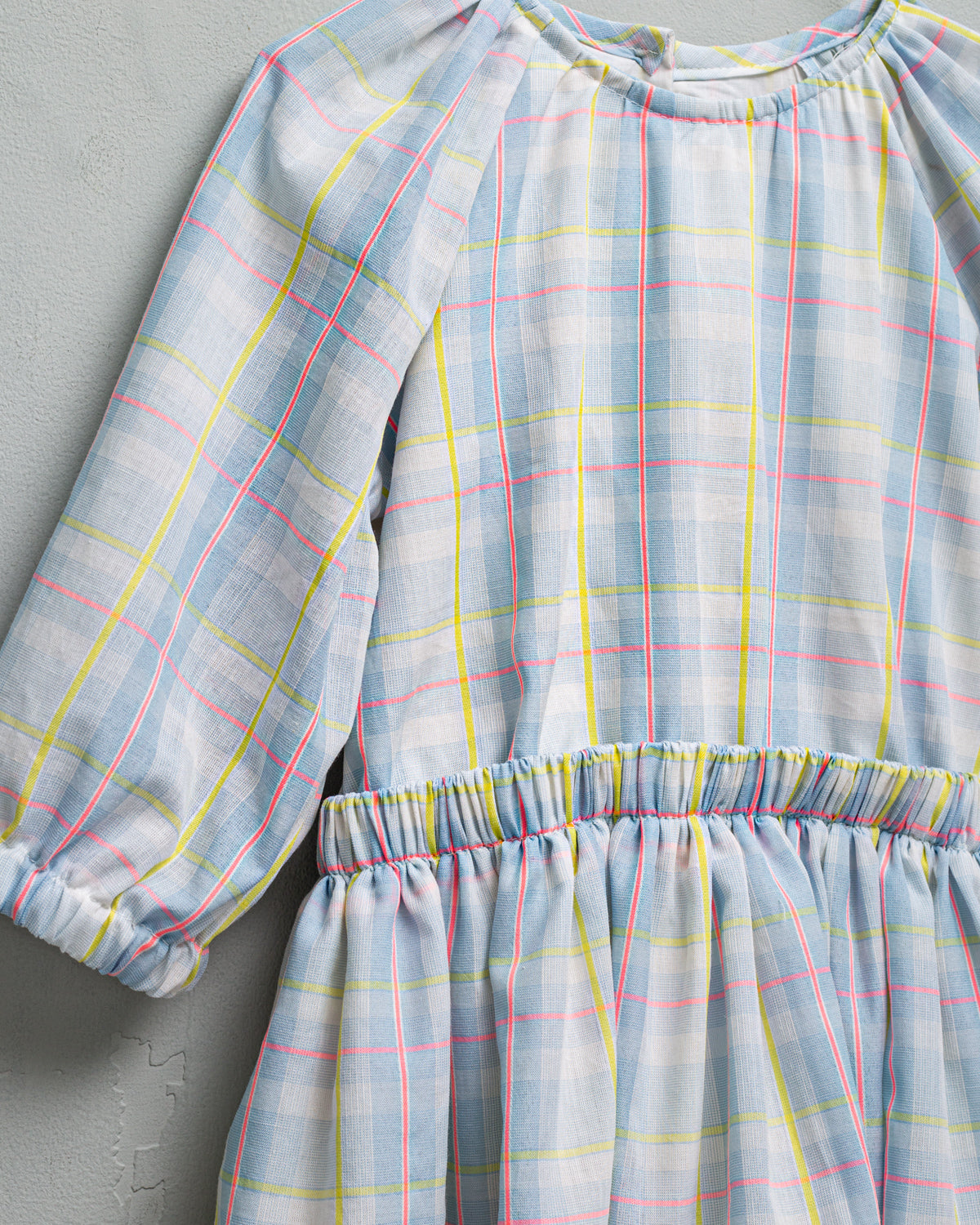 Vestido Isolda cuadros azules Castle