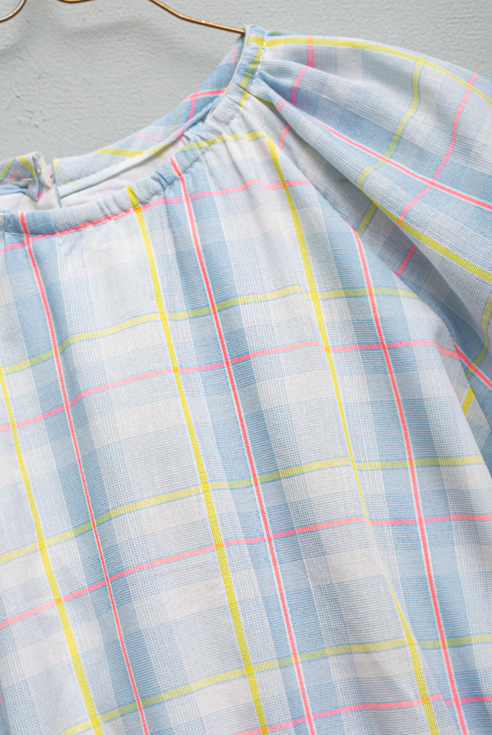 Vestido Isolda cuadros azules Castle