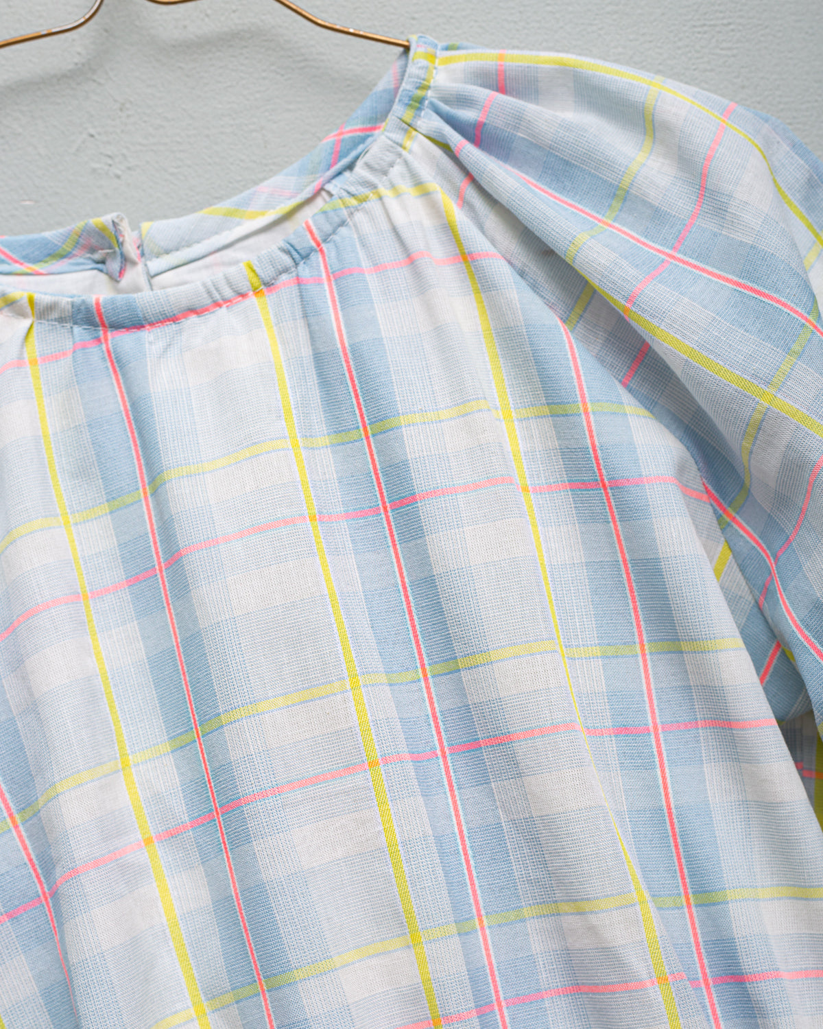 Vestido Isolda cuadros azules Castle