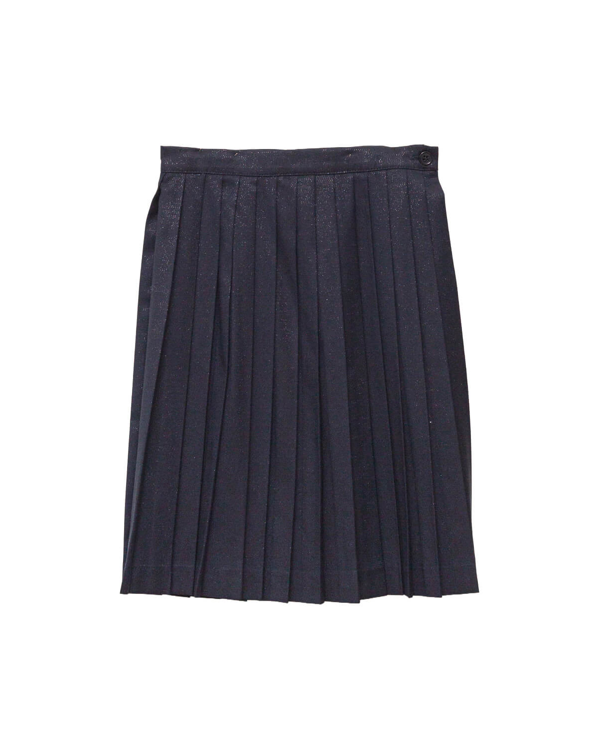 Falda Bert Glow plisada para niña, confeccionada en 100% poliéster con un sutil brillo. Diseño elegante y versátil, confeccionado en España.