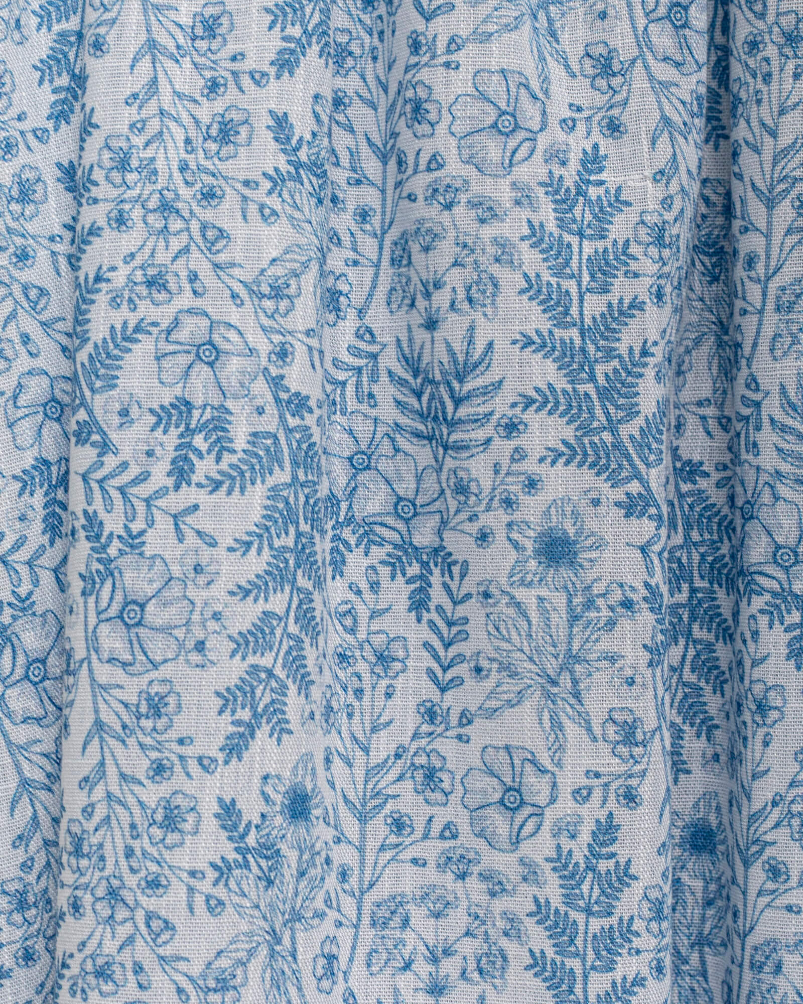 Vestido de tirantes de flores azules cosmosophie