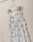 Vestido batistas bordada Toile de Jouy Cosmosophie