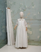 Vestido de comunión niña blanco modelo Gemini. Cosmosophie