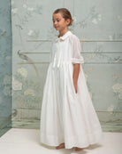 Vestido de comunión niña blanco modelo Gemini. Cosmosophie