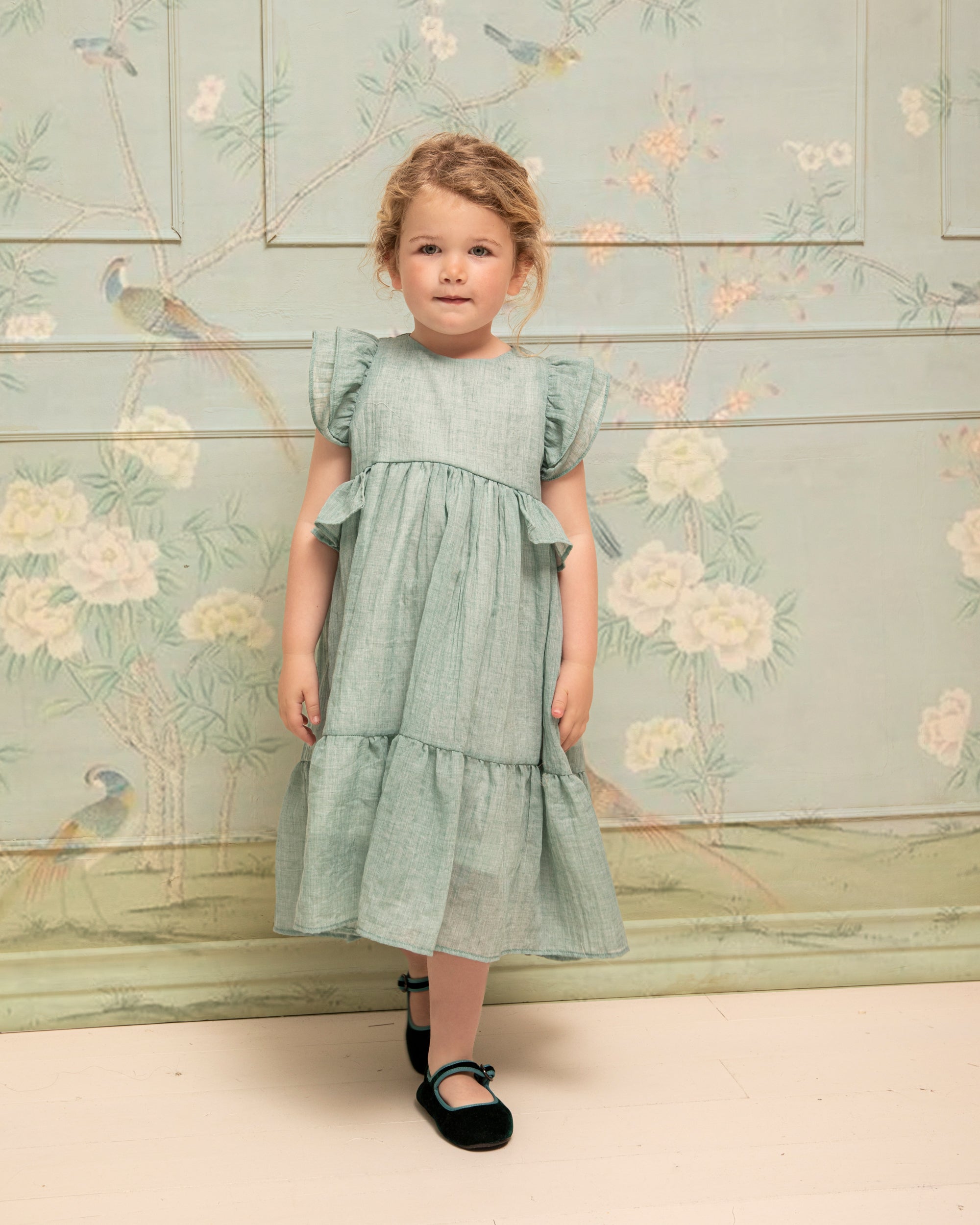 Traje de Arras verde agua Kanon de Cosmosophie.