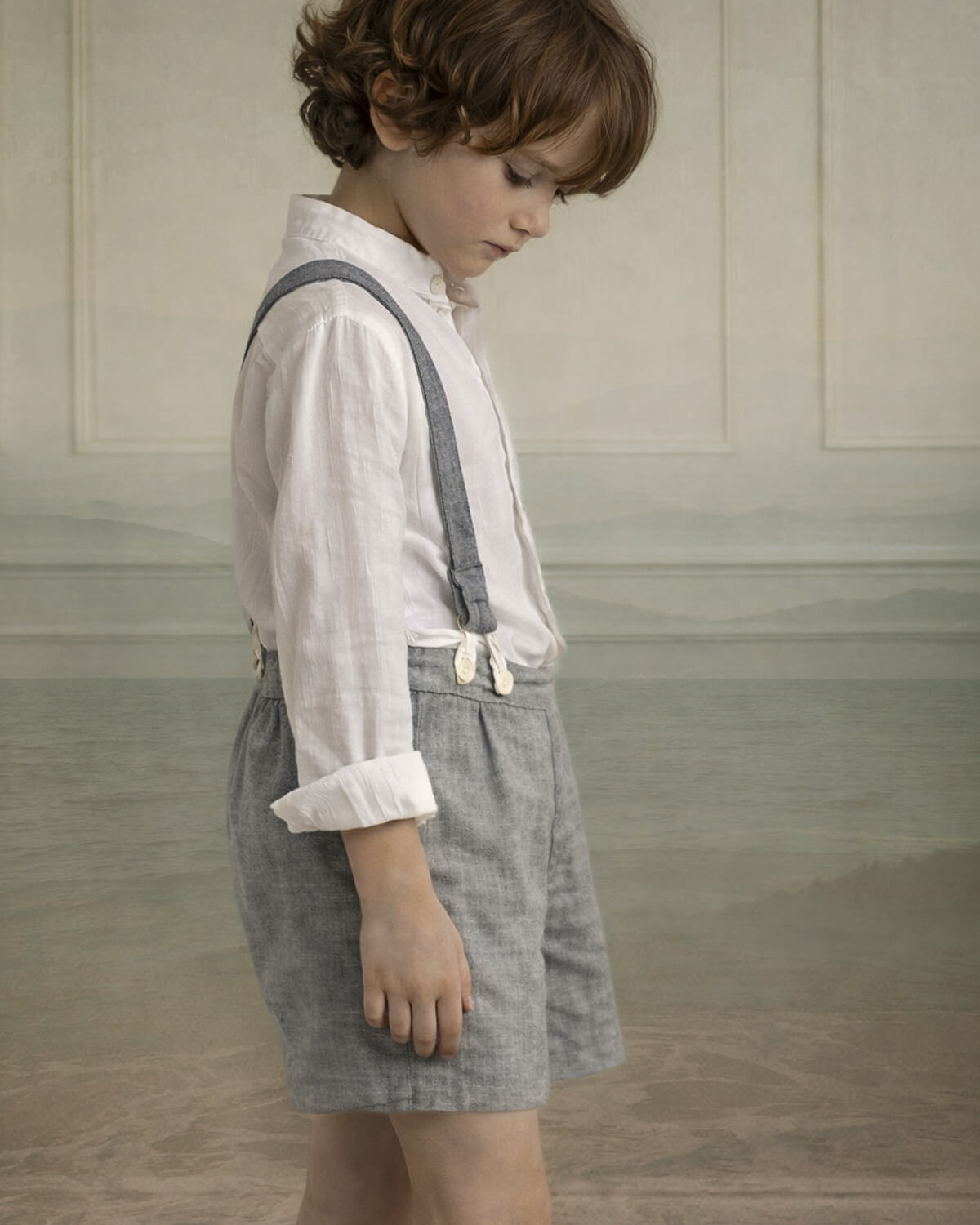 Pantalon cortonde arras para niño invitado a boda Cosmosophie