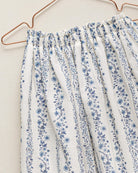 Conjunto para niña teen adolescente de blusa y falda, invitada a boda o primera comunion de flores azules Cosmosophie.