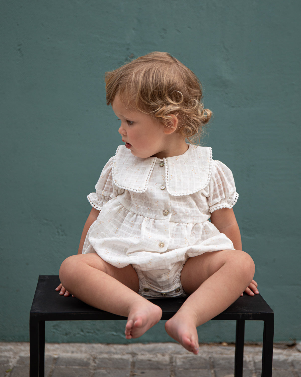 Ranita flores rosas cuello bebe de Cosmosophie