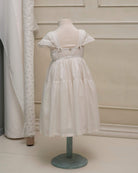 Vestido de tirantes largo con capita y volantes Cosmosophie