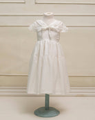 Vestido de tirantes largo con capita y volantes Cosmosophie