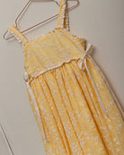 Vestido bordado amarillo Cosmosophie