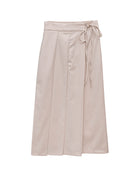 Falda beige plisada para adolescente