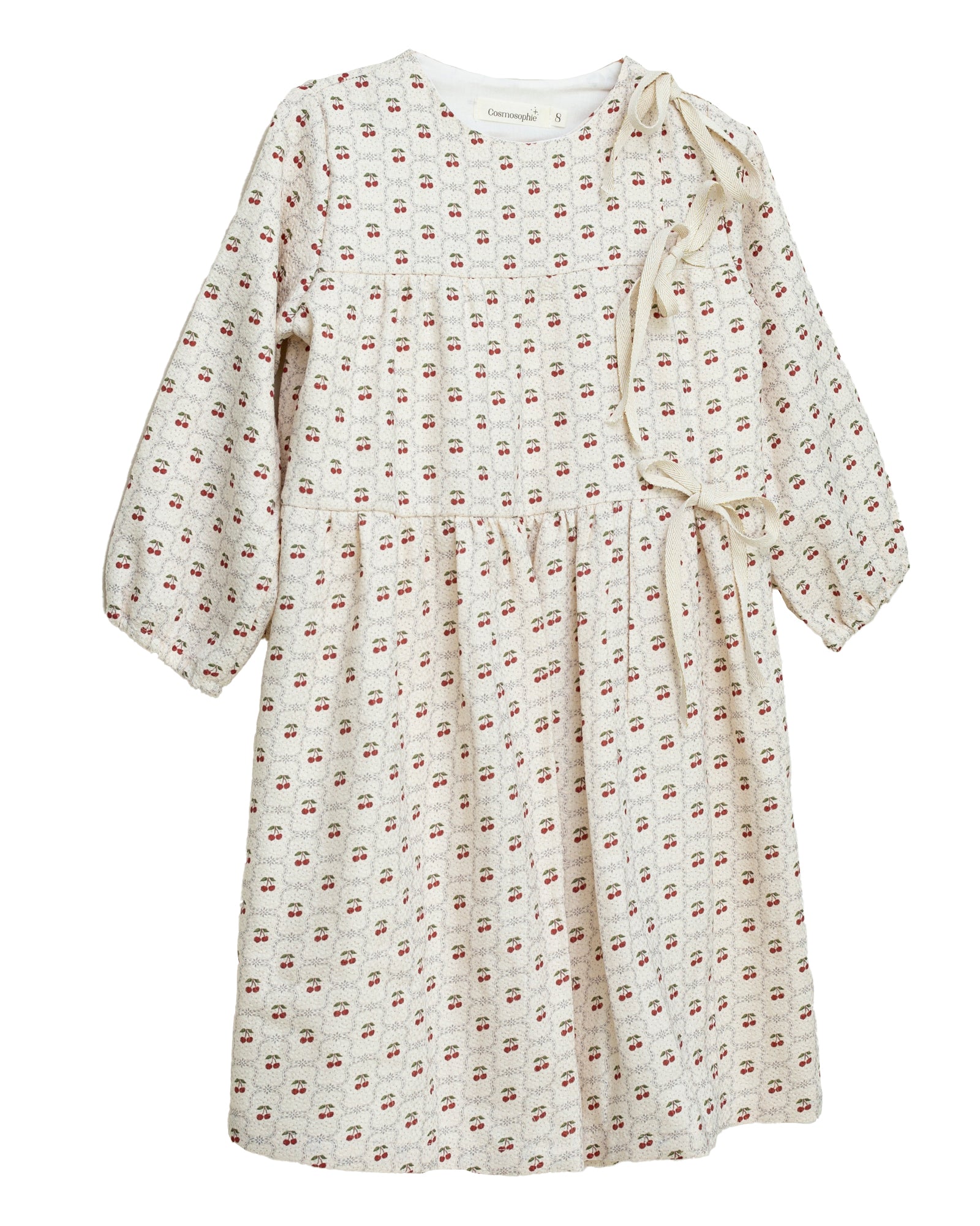 Vestido estampado cerezas para adolescente de Cosmosophie