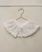 Cuello para traje de arras en muselina blanco con encaje. Cosmosophie