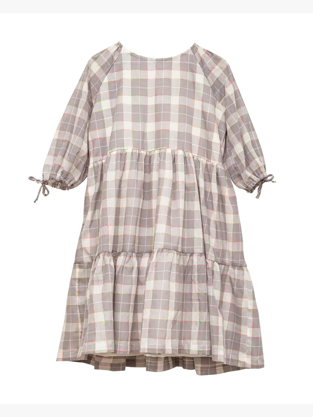 Vestido cuadros gris Isolda Castle