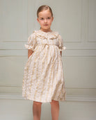 Vestido para niña amarillo con encaje Cosmosophie