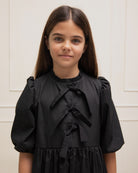 Vestido negro de lazos Bow de fiesta Cosmosophie