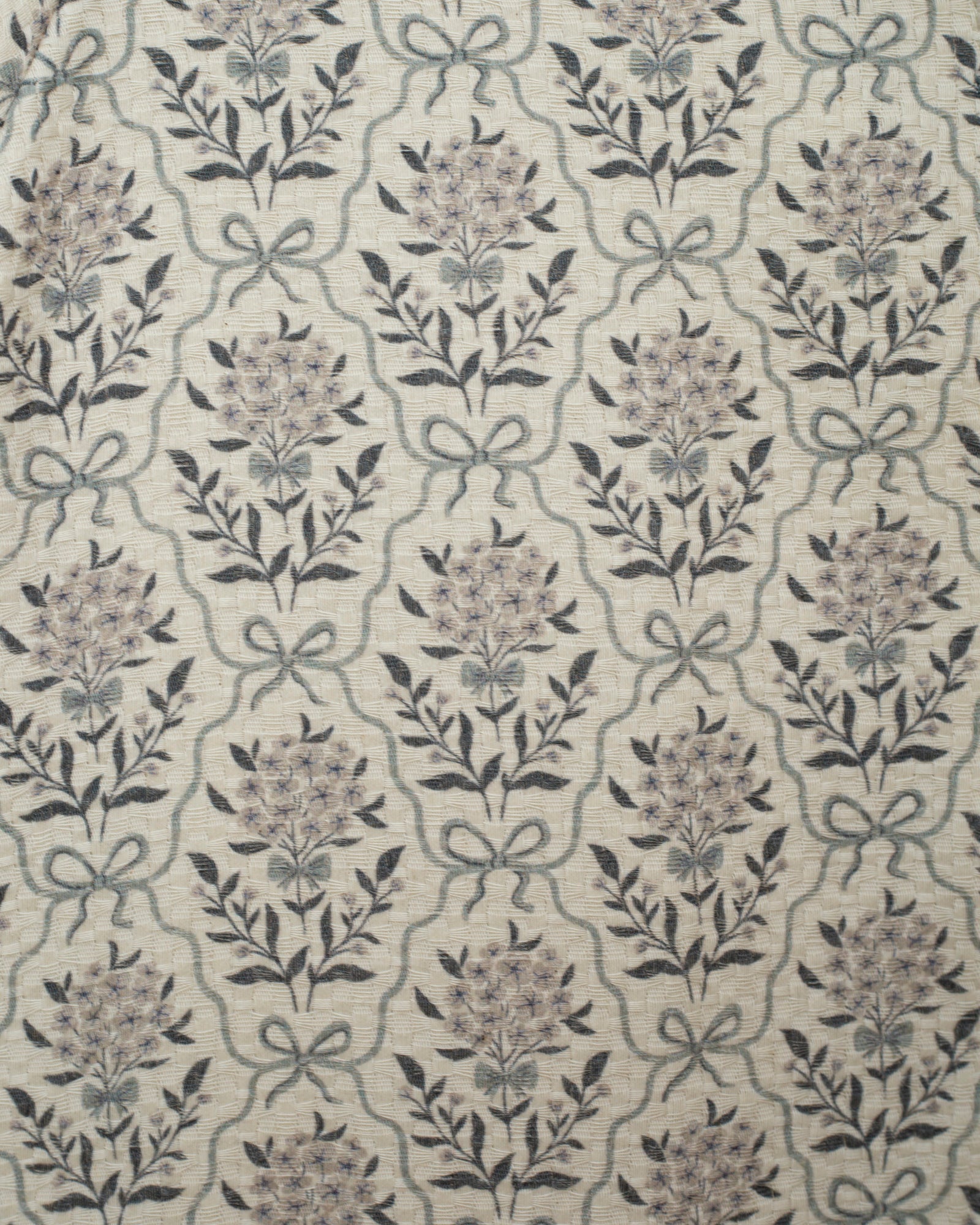 Conjunto bebe crudo con flores en azul Cosmosophie