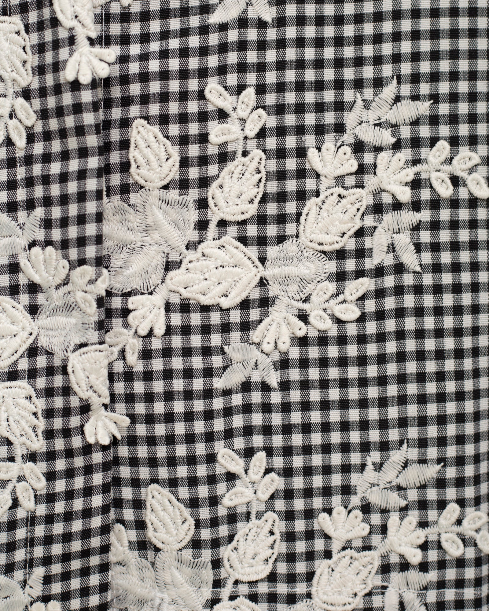 Conjunto para adolescente estampado vichy con bordados Cosmosophie